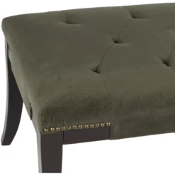 Safavieh Gibbons Bench with Tufted Velour and Nail Head Trim 9 Safavieh Gibbons Bench with Tufted Velour and Nail Head Trim -Safavieh Furniture GUEST ec30a4d0 f297 45d9 9324 e26c22823a38