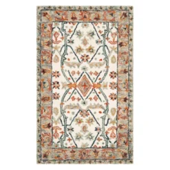 Safavieh Joan Floral Tufted Accent Rug - Hand-Tufted Wool Decor -Safavieh Furniture GUEST ee232b77 8403 490c a2ad 49daec02ac7f