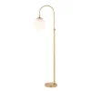 Safavieh Hamil 55-62" Extendable Brass Gold Floor Lamp - FLL4103 -Safavieh Furniture GUEST ee7b6af7 03e6 48c5 b57f 3863e9047380