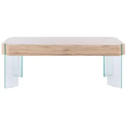 Safavieh Katelyn Contemporary Coffee Table with Transparent Glass Legs -Safavieh Furniture GUEST f0b09e62 d02c 48f8 906d c4017b79f769