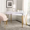 Safavieh Pine Contemporary 2-Drawer Desk with Gold Hairpin Legs -Safavieh Furniture GUEST f15ba94d db46 4199 bd33 1ae066b60c5d