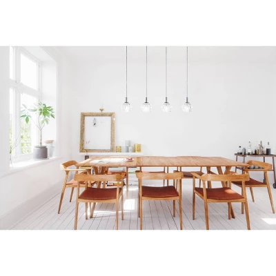 Lanson Pendant Chrome/Clear - Safavieh 4 Lanson Pendant Chrome/Clear - Safavieh - Image 2