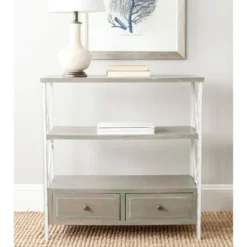 Safavieh Chandra Ash Grey Console Table with Storage Drawers