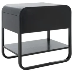 Safavieh Yunis 1-Drawer and Open Shelf Nightstand in Black and Rattan 21 Safavieh Yunis 1-Drawer and Open Shelf Nightstand in Black and Rattan -Safavieh Furniture GUEST f545938e ca87 4eaf 9839 158b340ce159