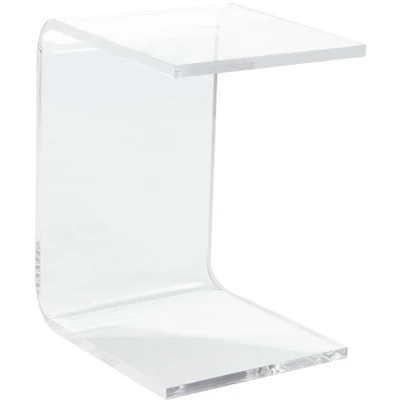 Safavieh Upton Acrylic Side Table - Clear C-Silhouette Design 5 Safavieh Upton Acrylic Side Table - Clear C-Silhouette Design - Image 3