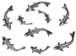 Safavieh Koi Fish Wall Décor - 9 Piece Polished Cast Aluminum Set -Safavieh Furniture GUEST f736dcf2 769c 4dfb 8dfb 9ddbc1b810a3