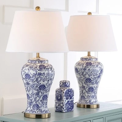 Safavieh Spring Blossom 29-Inch Ceramic Table Lamp Set - LIT4170 4 Safavieh Spring Blossom 29-Inch Ceramic Table Lamp Set - LIT4170 - Image 2