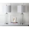 Safavieh Grant Clear Textured Glass Table Lamp (Set of 2) -Safavieh Furniture GUEST faafed4b 99f0 455f a95e f337029e3458