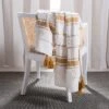 Safavieh Polli Mustard Yellow and Beige 100% Cotton Throw Blanket 1 Safavieh Polli Mustard Yellow and Beige 100% Cotton Throw Blanket -Safavieh Furniture GUEST fac088f2 a764 4bd3 b5cc 2e32495070ff