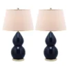 (Set Of 2) 26.5" Jill Double- Gourd Ceramic Lamp Navy (Includes CFL Light Bulb) - Safavieh 1 (Set Of 2) 26.5" Jill Double- Gourd Ceramic Lamp Navy (Includes CFL Light Bulb) - Safavieh -Safavieh Furniture GUEST fbb8b25e f33b 4b66 b724 19e35de46e1f