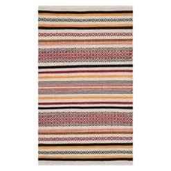 Safavieh Ericka Stripe Hand-Woven Cotton Flat Weave Rug -Safavieh Furniture GUEST fc8b8152 83ef 42ab 989a f0a1f4812954