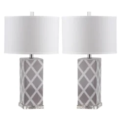 Safavieh Pachio Modern Ceramic Table Lamp Set of 2 12 Safavieh Pachio Modern Ceramic Table Lamp Set of 2 -Safavieh Furniture GUEST fcbaf306 4129 456f b18a 92b910596fd7