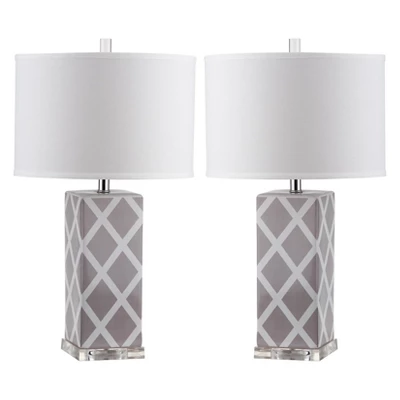 Safavieh Pachio Modern Ceramic Table Lamp Set of 2 7 Safavieh Pachio Modern Ceramic Table Lamp Set of 2 - Image 5