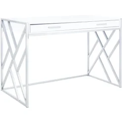 Safavieh Elaine 1 Drawer Contemporary Desk with Geometric Frame -Safavieh Furniture GUEST fd36e459 ef34 4c9c a0d4 41904991c6e3