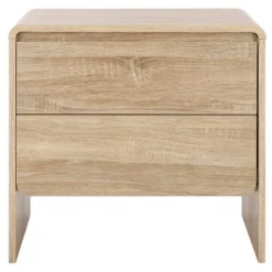 Safavieh Arsenio 2-Drawer Nightstand - Elegant Walnut Finish -Safavieh Furniture GUEST fd7c7ead a93b 4945 a5ff 0c444950903a