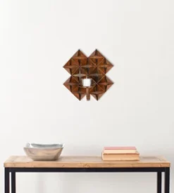 Safavieh Origami Pillar Wall Décor in Antique Copper