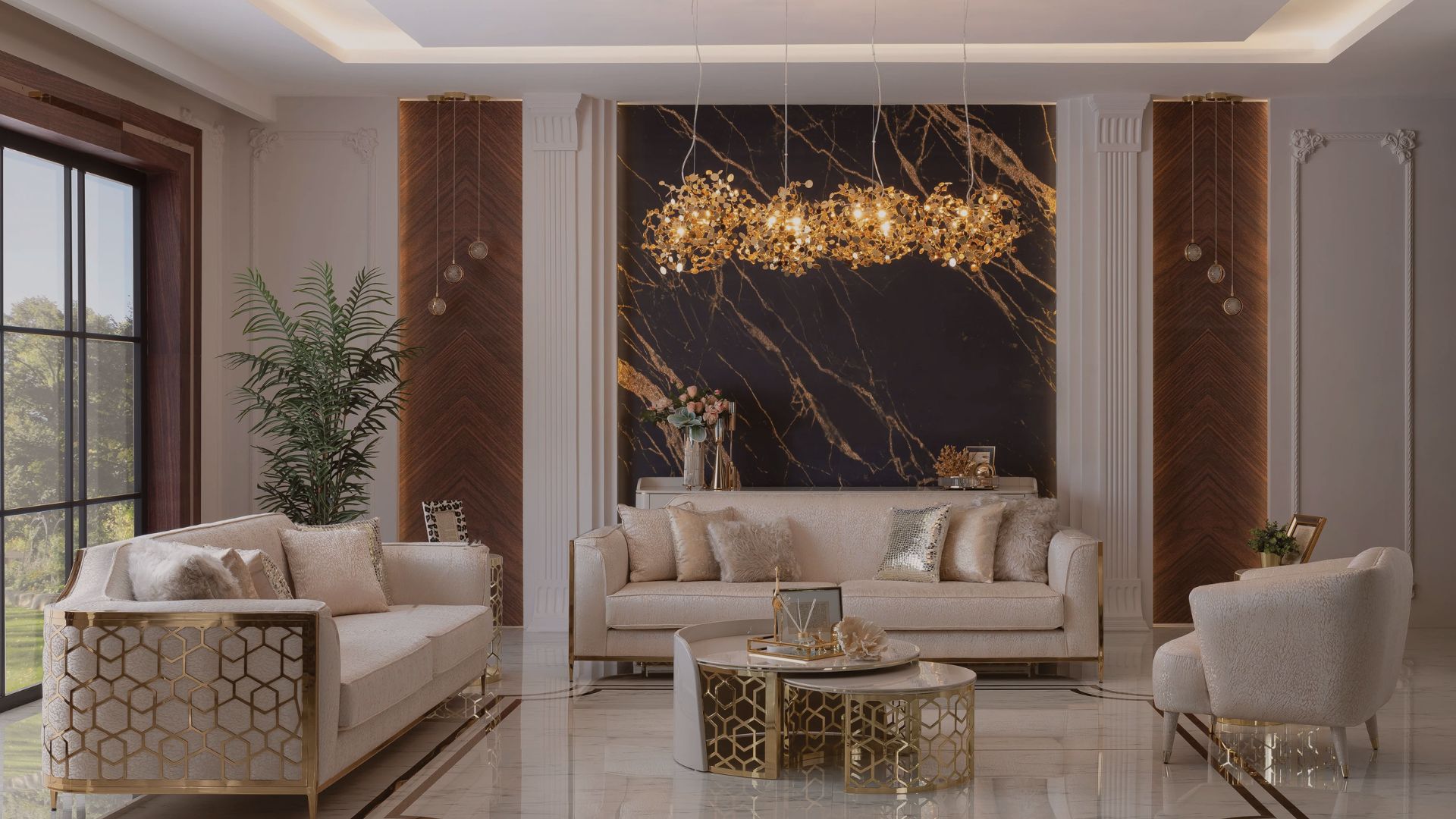 Safavieh Furniture -Safavieh Furniture Brown and Beige Minimalist Natural Skincare Product Presentation 1